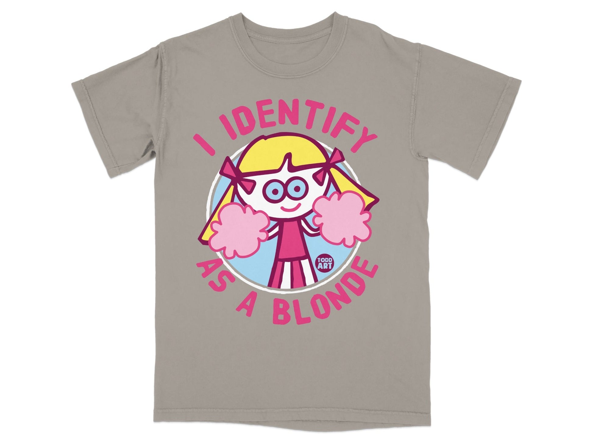 I Identify As A Blonde Cartoon Character T-Shirt