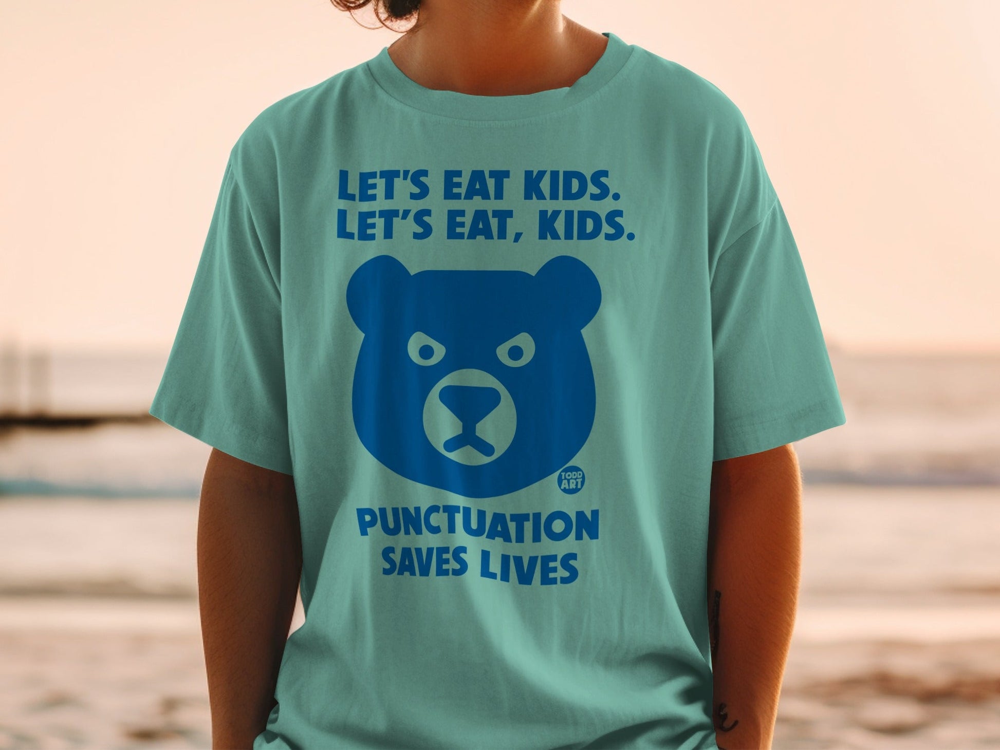 Let's Eat Kids Let's Eat Punctuation Saves Lives T-Shirt