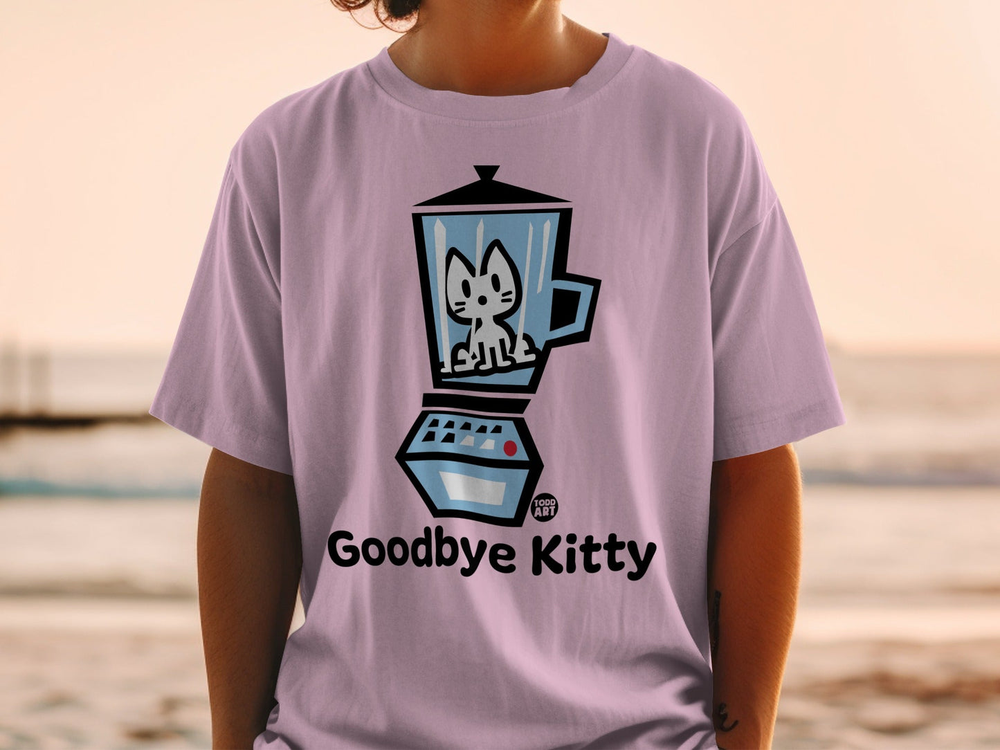 Goodbye Kitty Blending Machine Graphic T-Shirt
