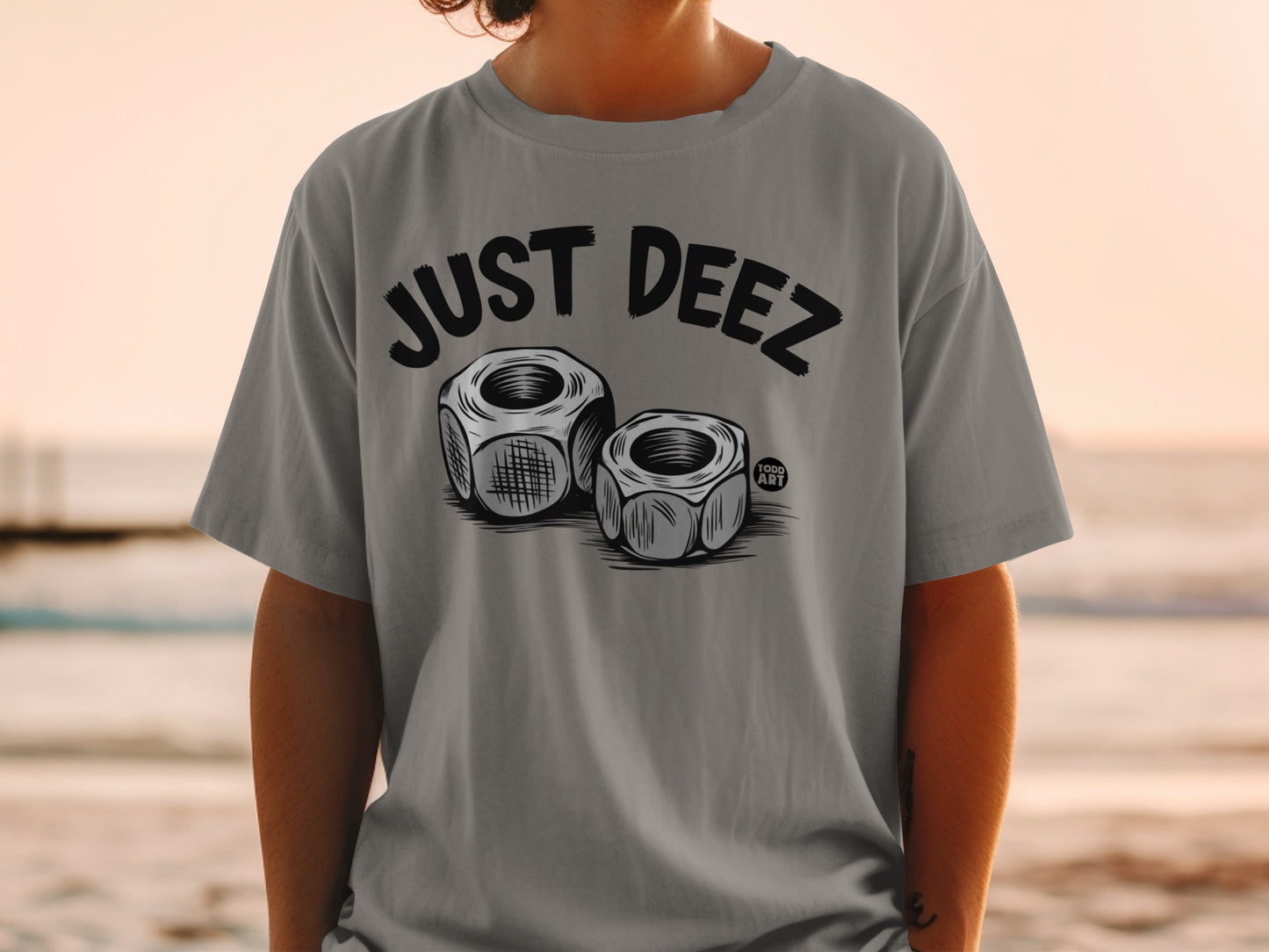 JUST DEEZ Funny Nuts Graphic Art Apparel product type