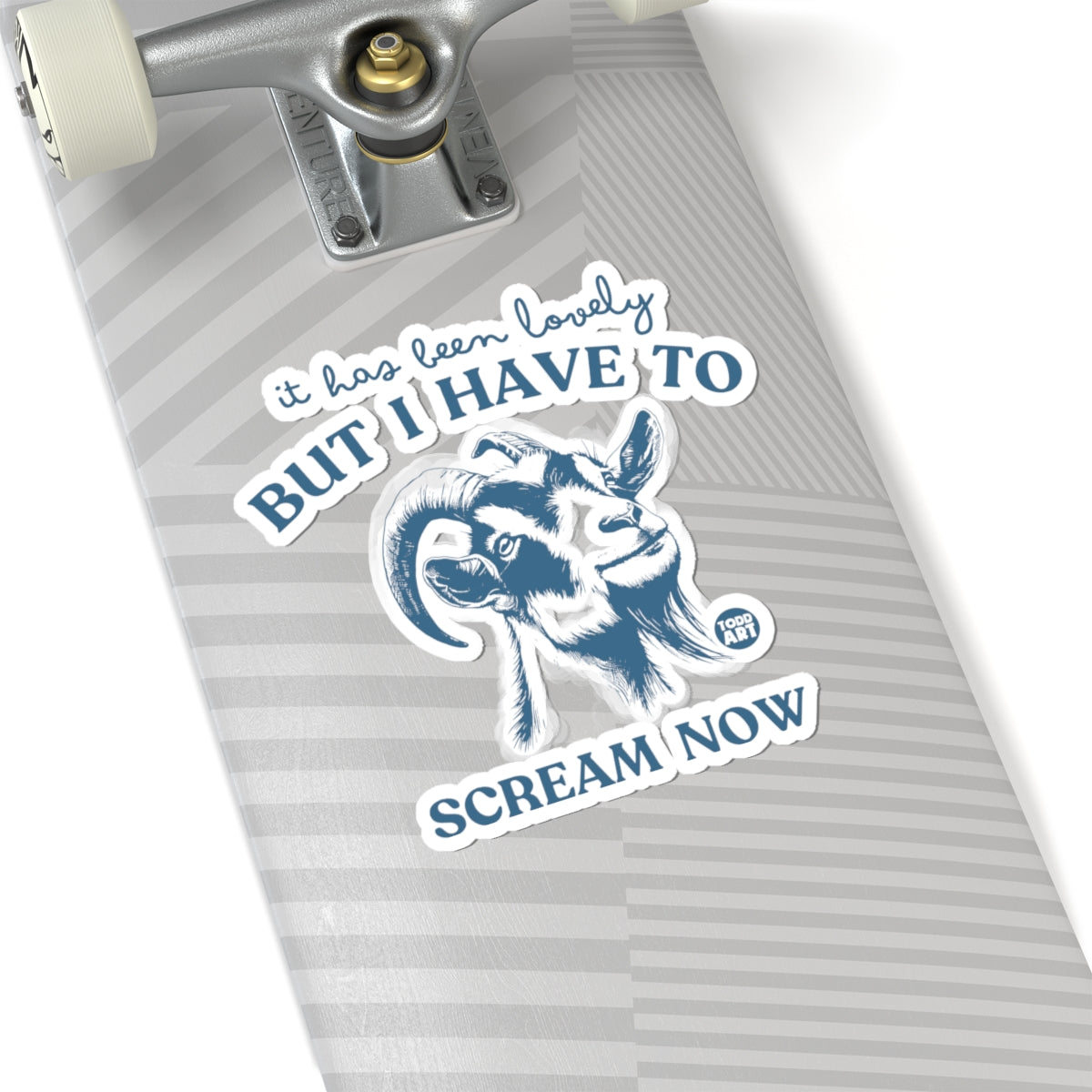 The Screaming GoatTodd Art Sticker