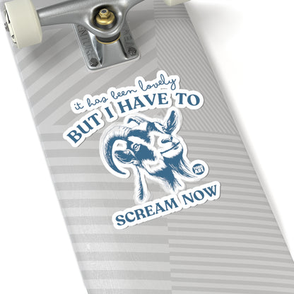 The Screaming GoatTodd Art Sticker