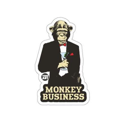 Monkey Business Suit Graphic Novelty Sticker