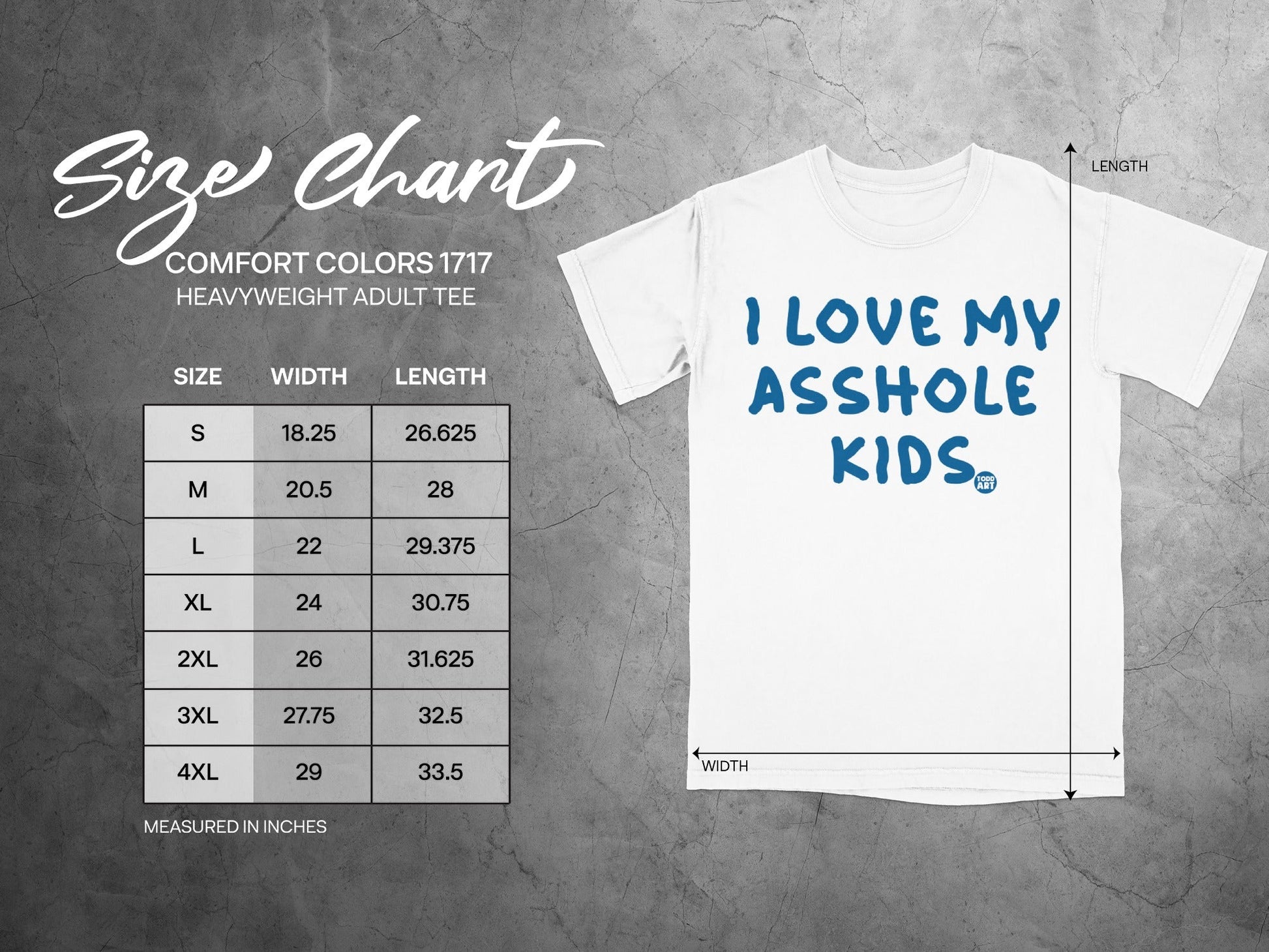 I Love My Asshole Kids Heavyweight Adult Tee Shirt