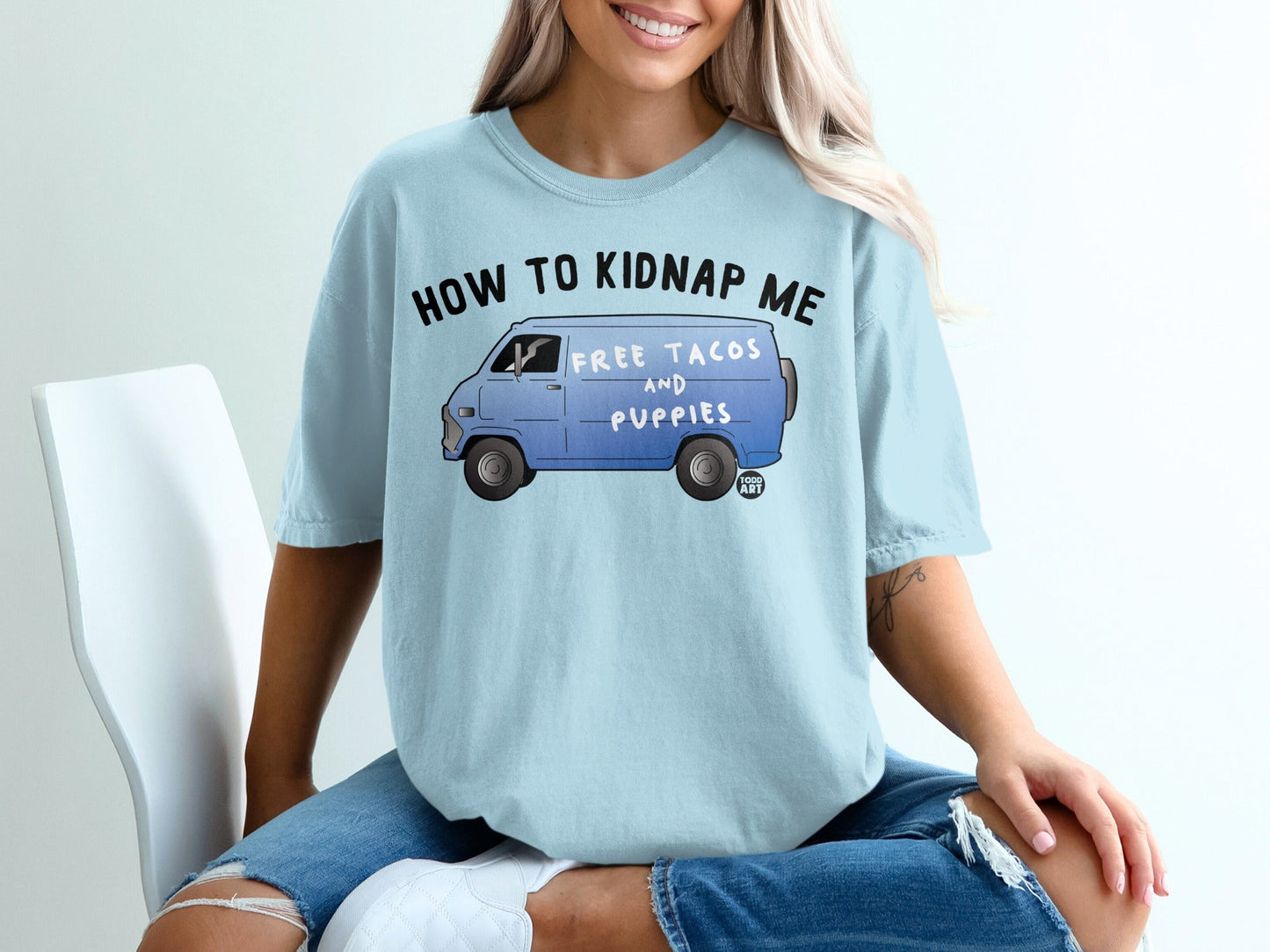 How to Kidnap Me Tacos and Puppies Funny Shirt