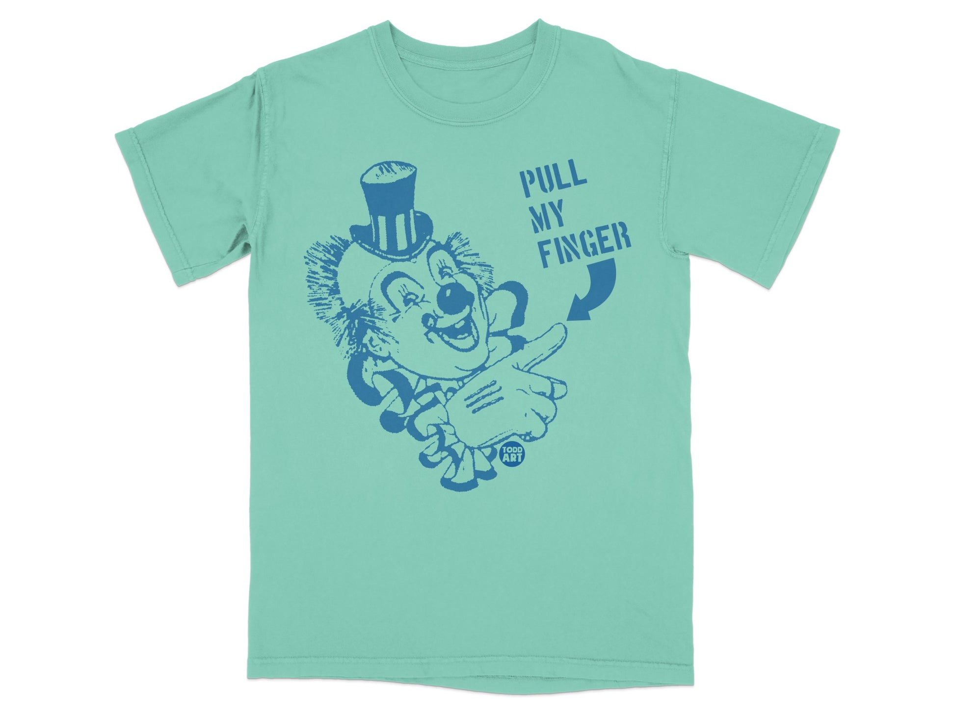 Clown Pull My Finger Design Graphic T-shirt product type