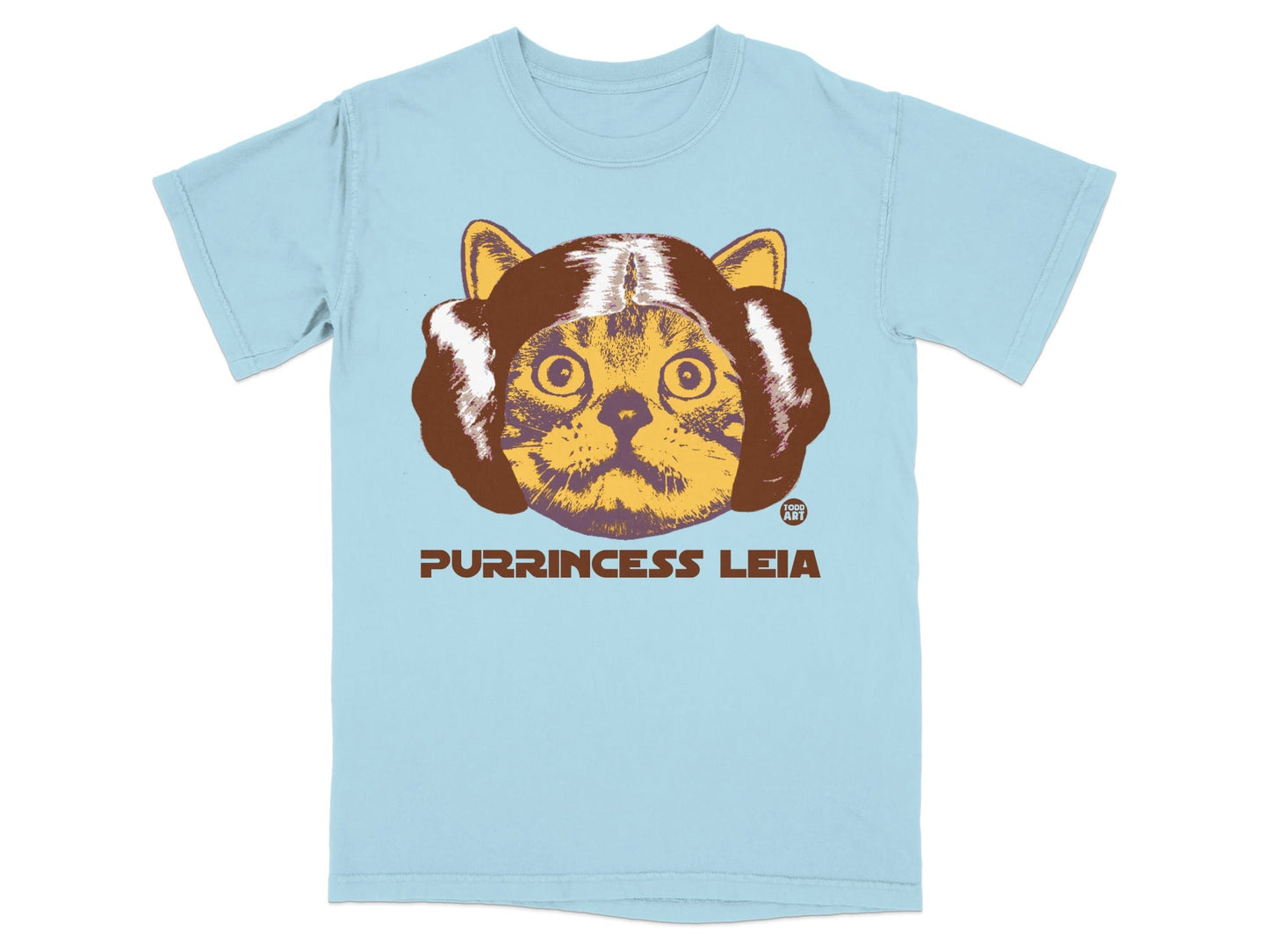 Purrincess Leia Cat Graphic T-Shirt for Cat Lovers