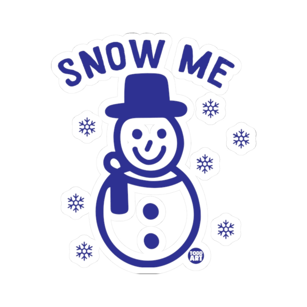Snowme Todd Art Sticker