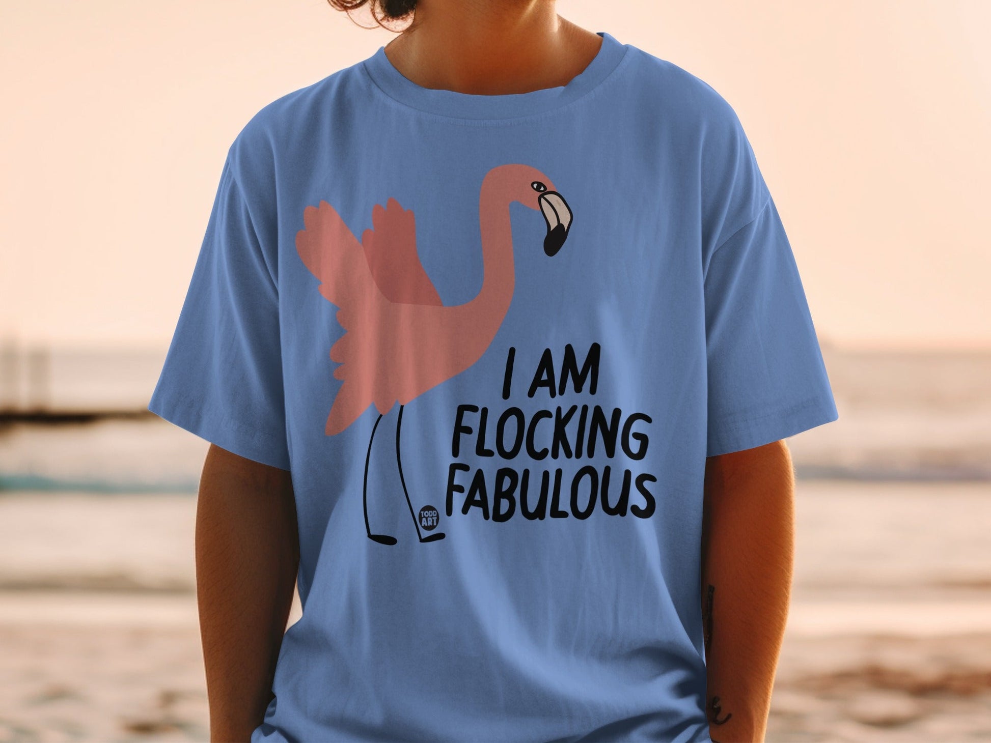 Flamingo Graphic I Am Flocking Fabulous T-shirt