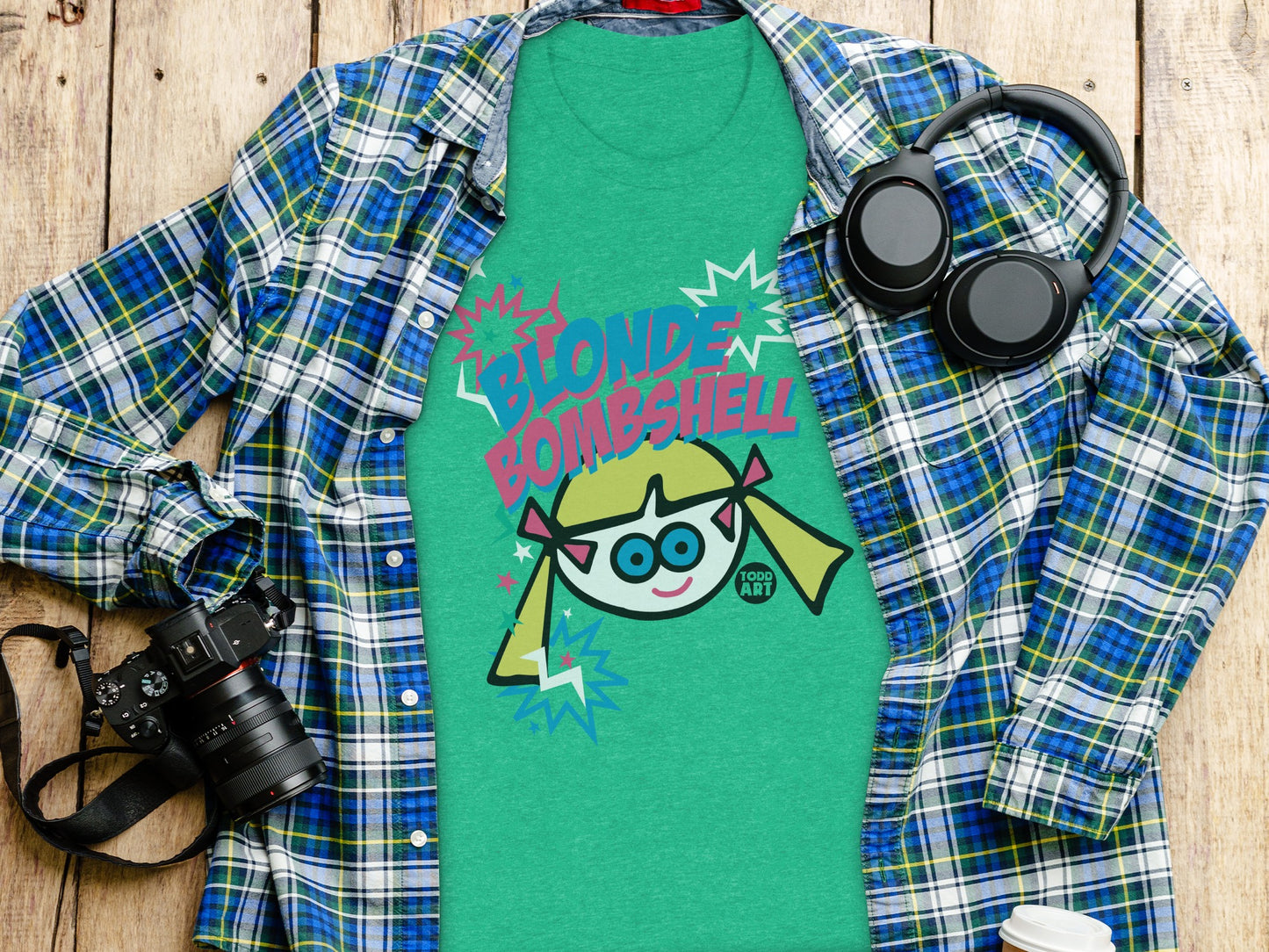Retro Blonde Bombshell Graphic Tee Product