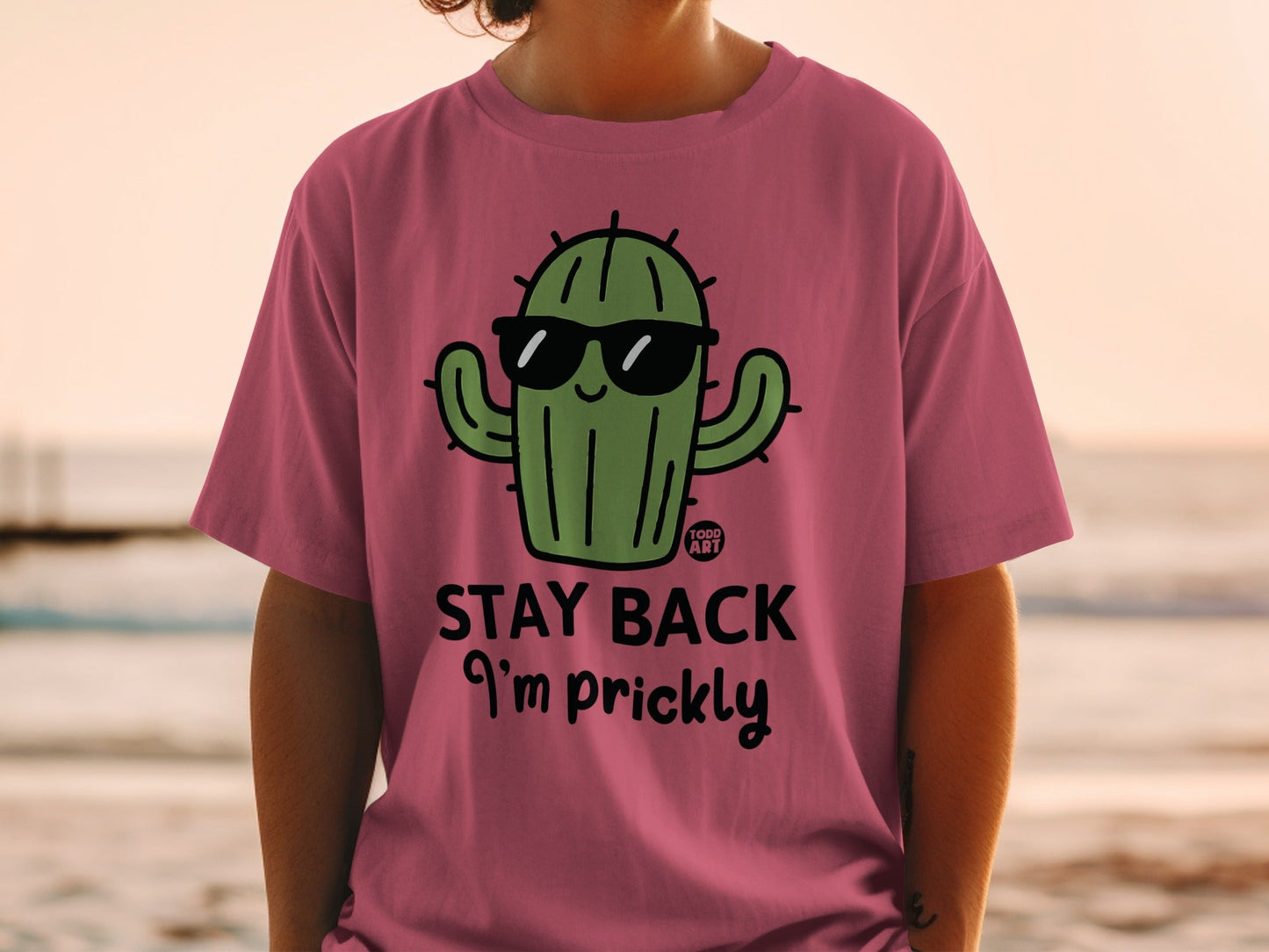 Stay Back I'm Prickly Cactus Funny Graphic T-shirt