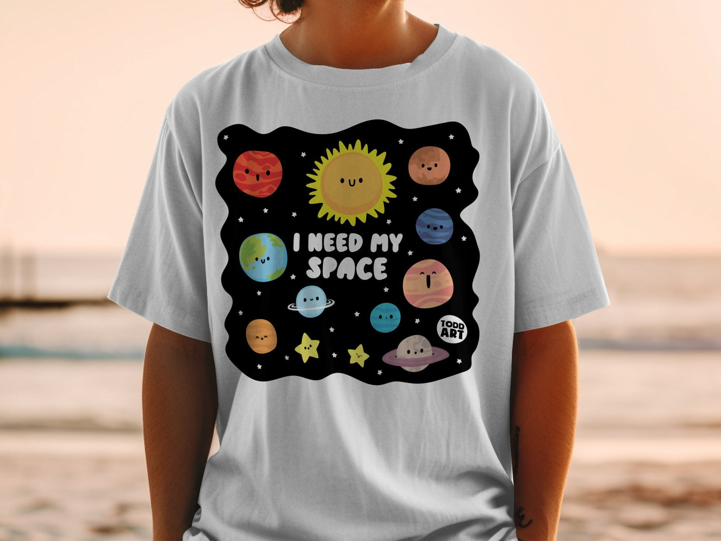 Cute Planet Illustration I Need My Space Shirt product