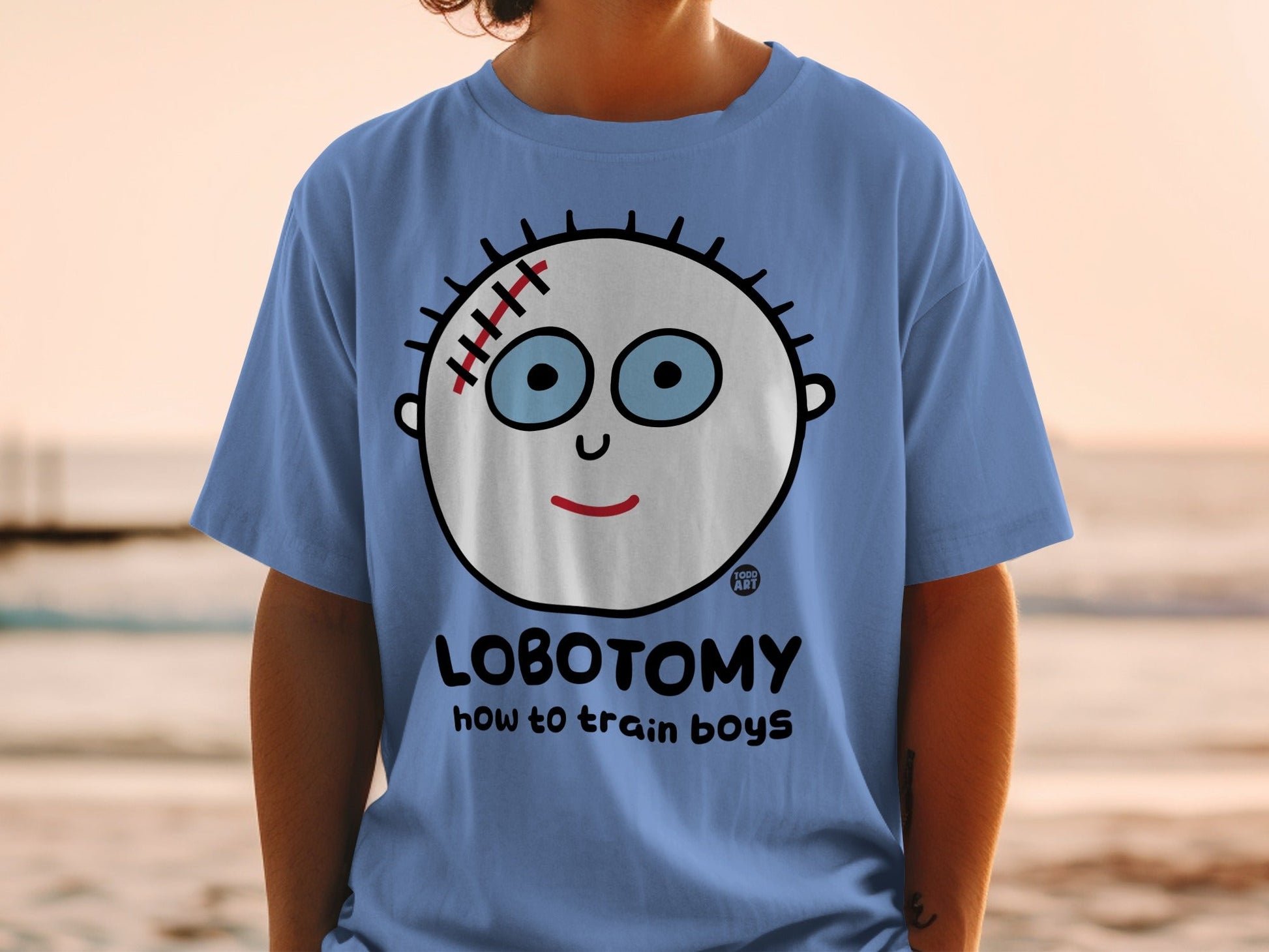 Lobotomy How to Train Boys Graphic Tee Shirt