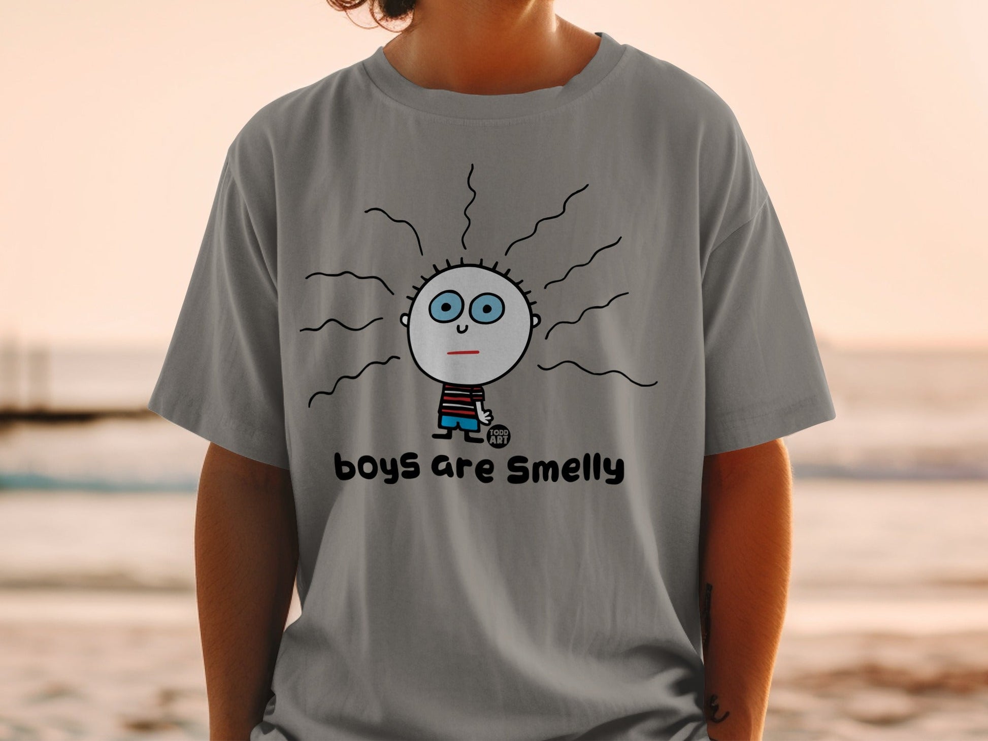 Boys Are Smelly Funny Statement Shirt