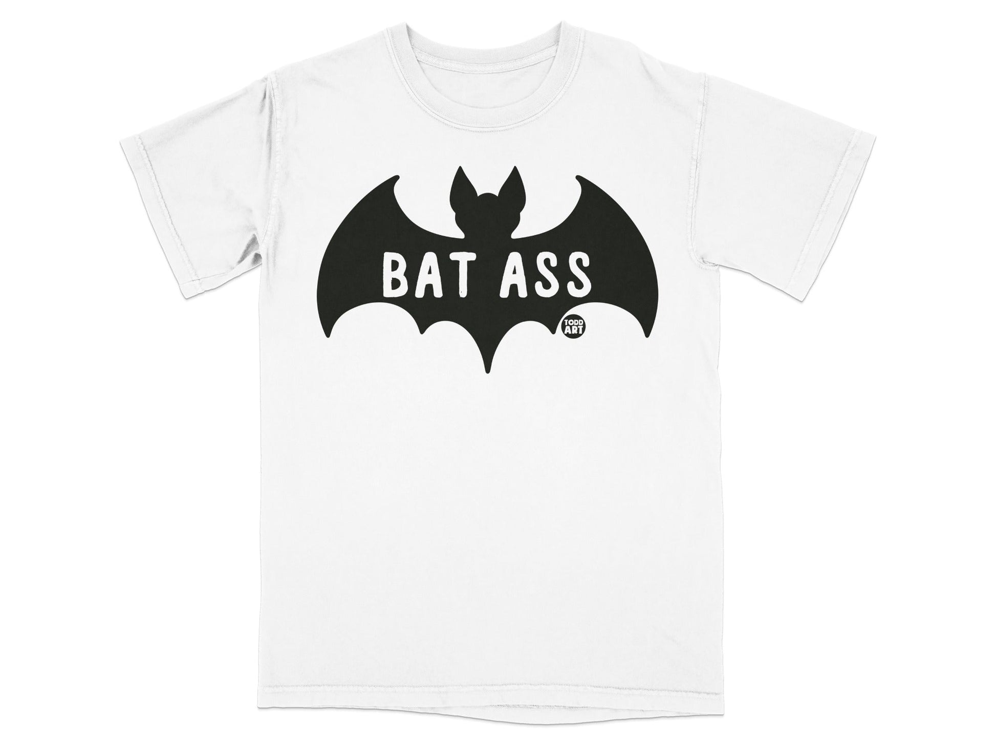 Bat Ass Graphic Print Short Sleeve T-Shirt