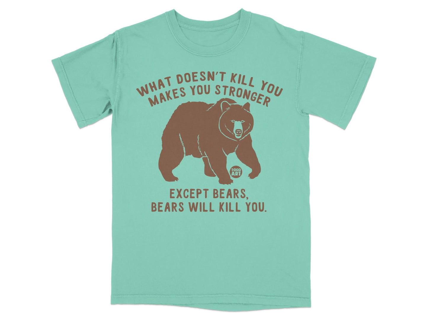 Funny Bear Warning Quote Men's T-Shirt Graphic Tee