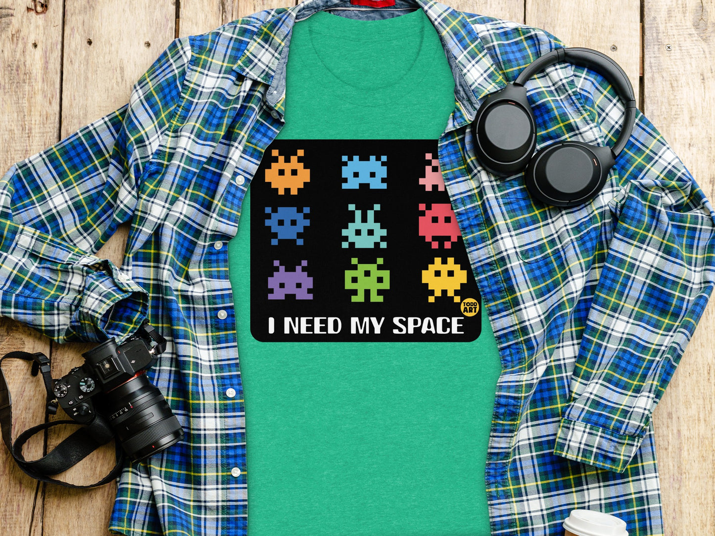 I Need My Space Retro Alien Shirt for Casual Wear