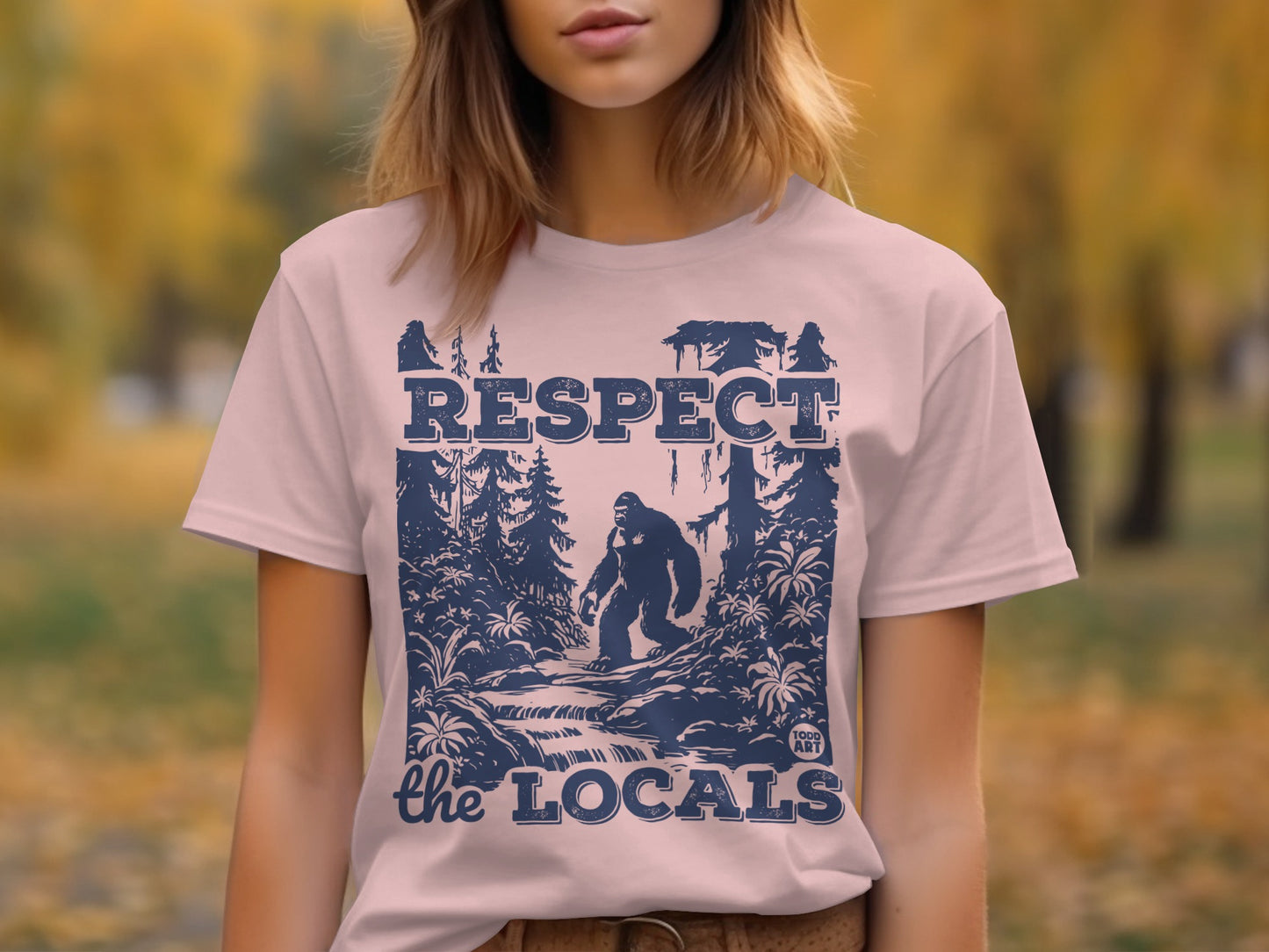 Respect the Locals Graphic T-Shirt Fun Design