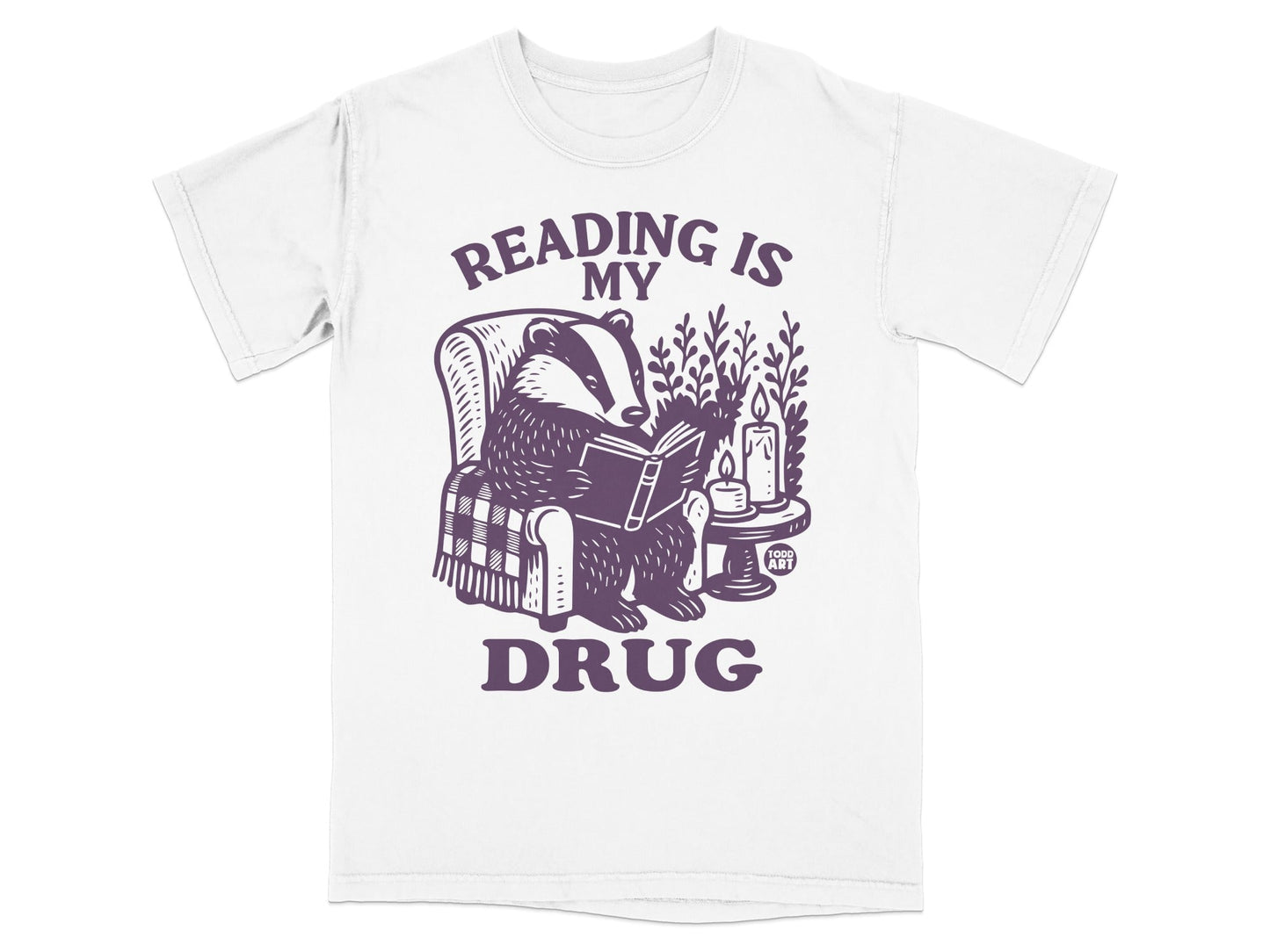 Reading Is My Drug Badger Graphic Tee Product