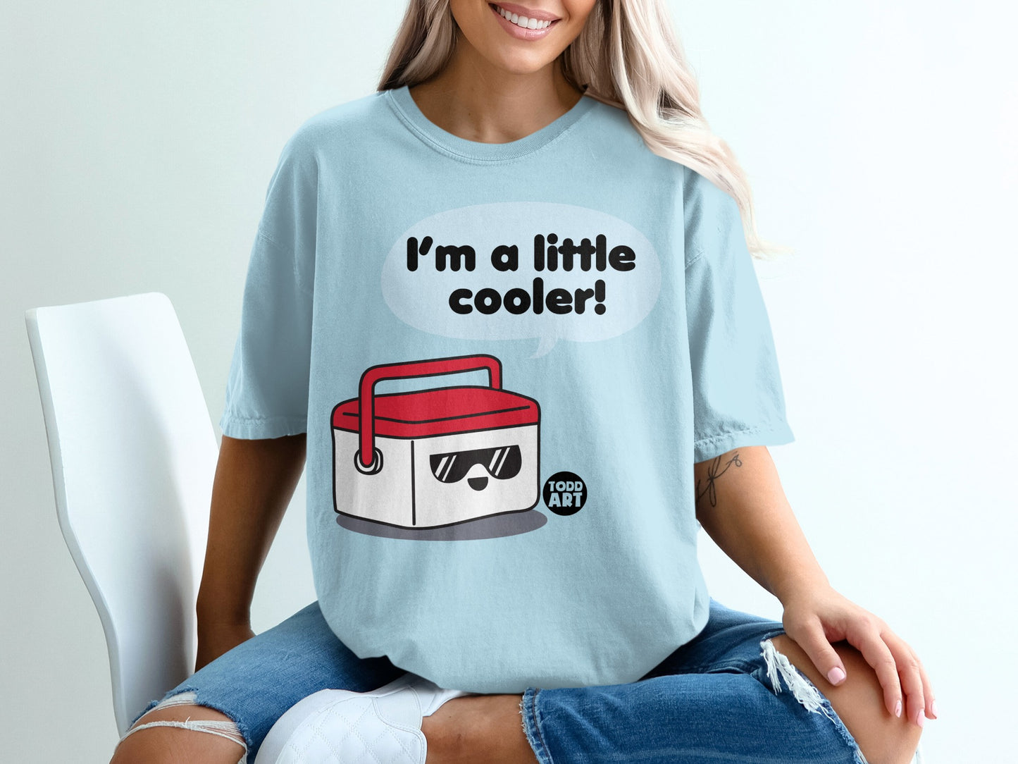 I'm a little cooler! cartoon box graphic TODD ART product type