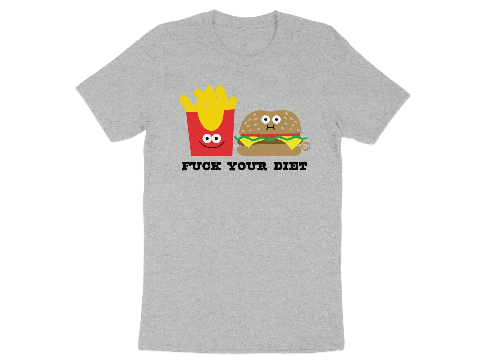 Funny Fast Food Graphic T-Shirt for Casual Wear