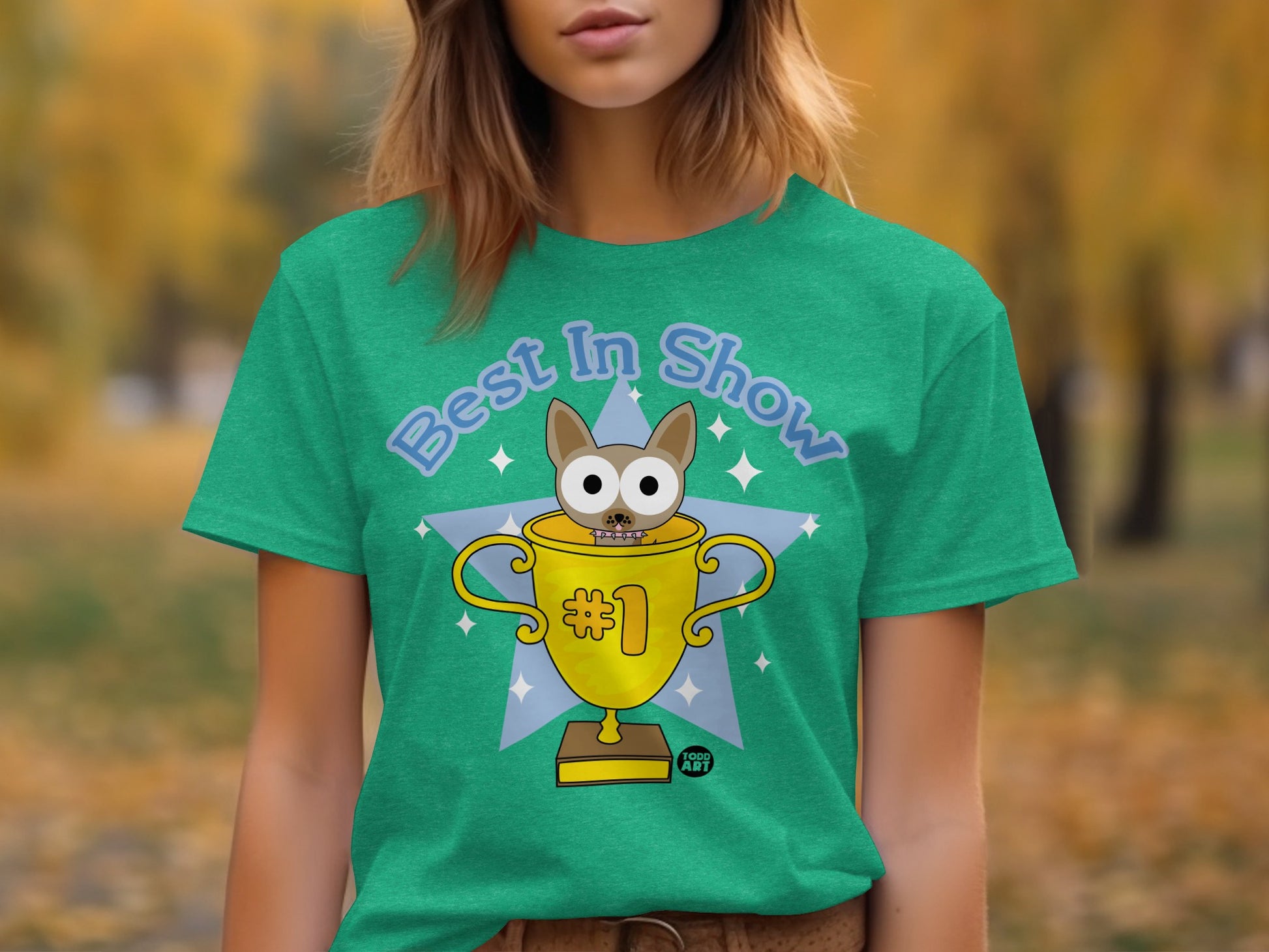 Best In Show Trophy Cat Graphic Tee