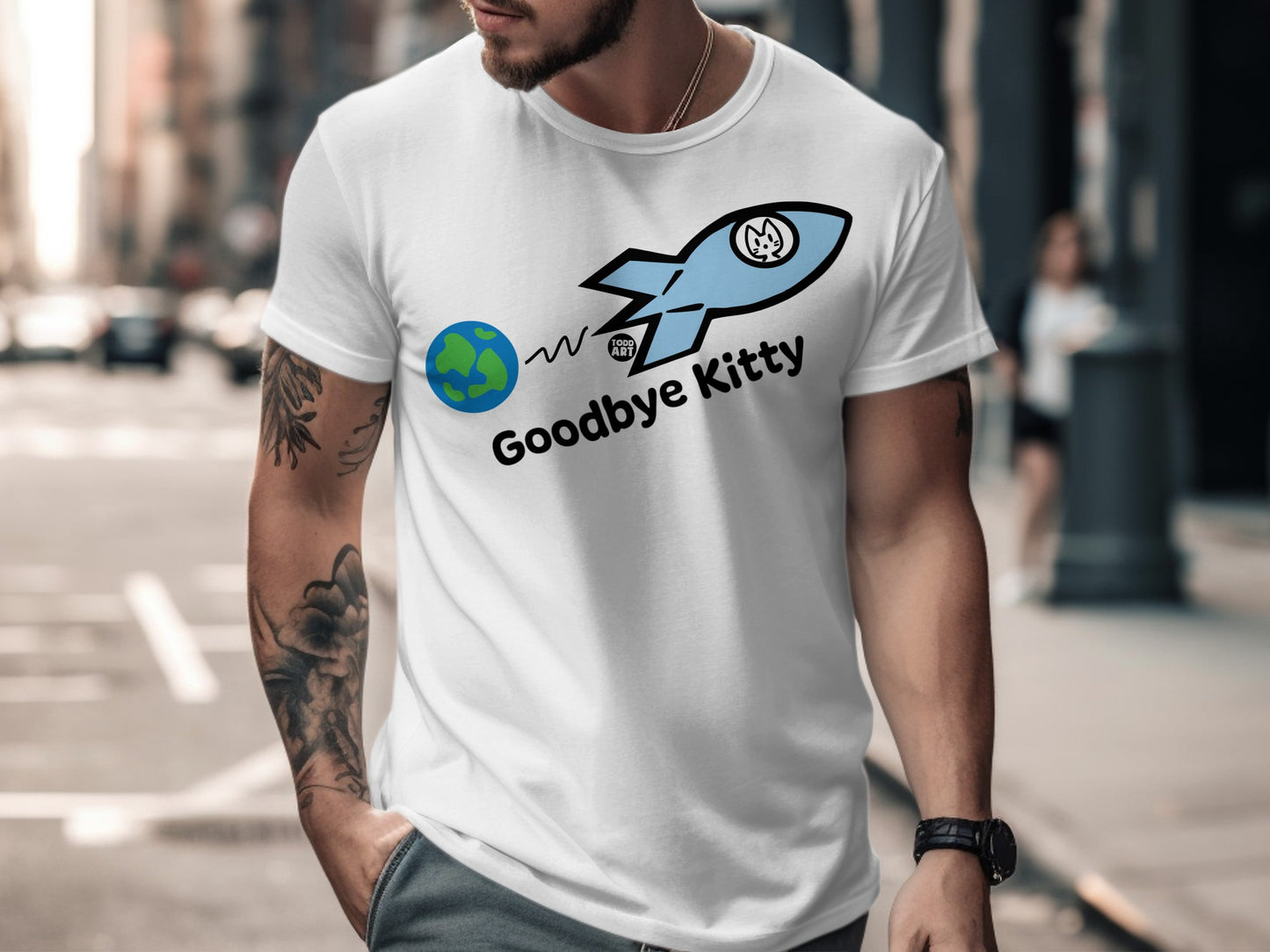 Goodbye Kitty Graphic Tee Space Adventure shirt