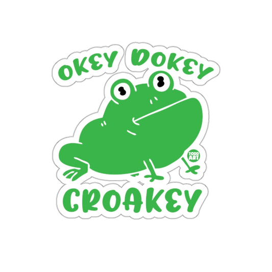 Okey Dokey Croakey Frog Sticker Fun Unique Design