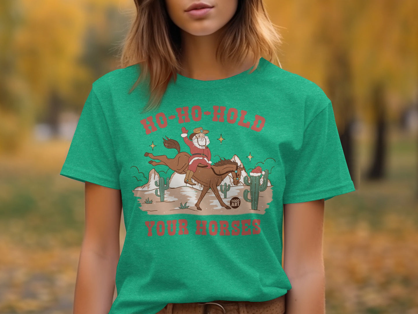 Ho-Ho-Hold Your Horses Festive T-Shirt Product