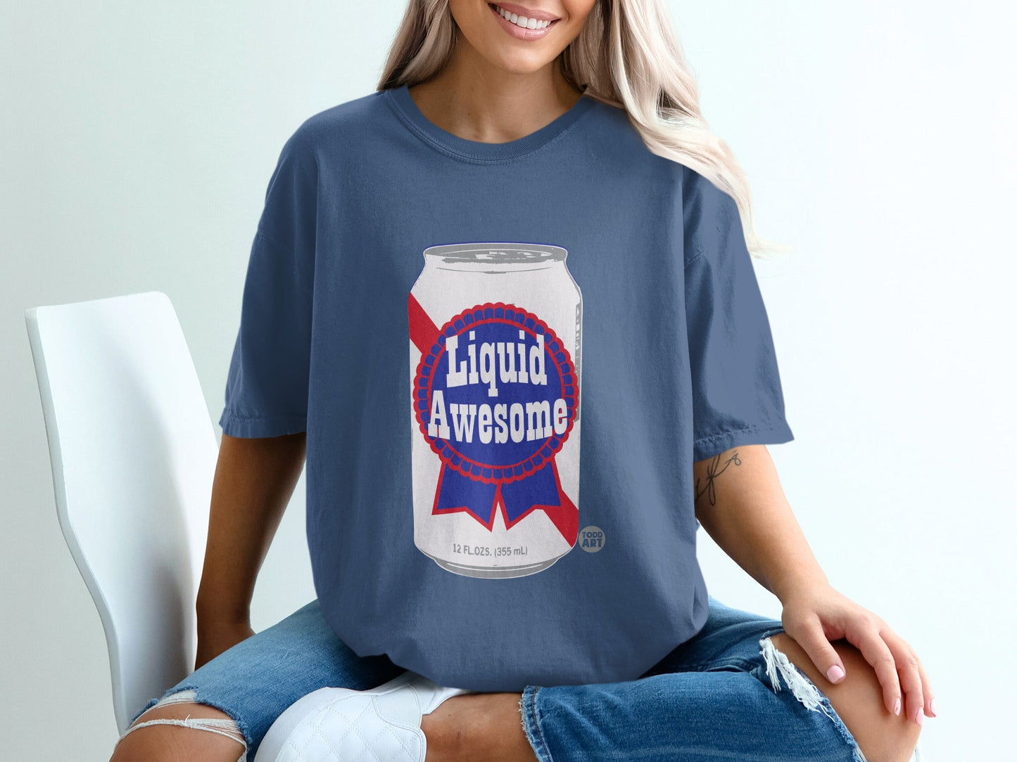 Liquid Awesome Soda Can Graphic T-shirt