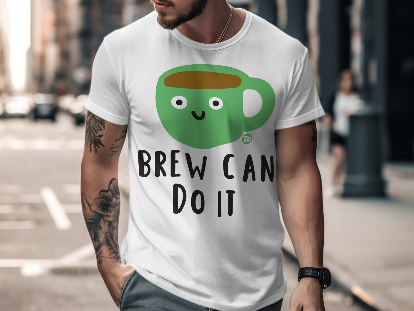 Brew Can Do It Coffee Mug Graphic T-Shirt