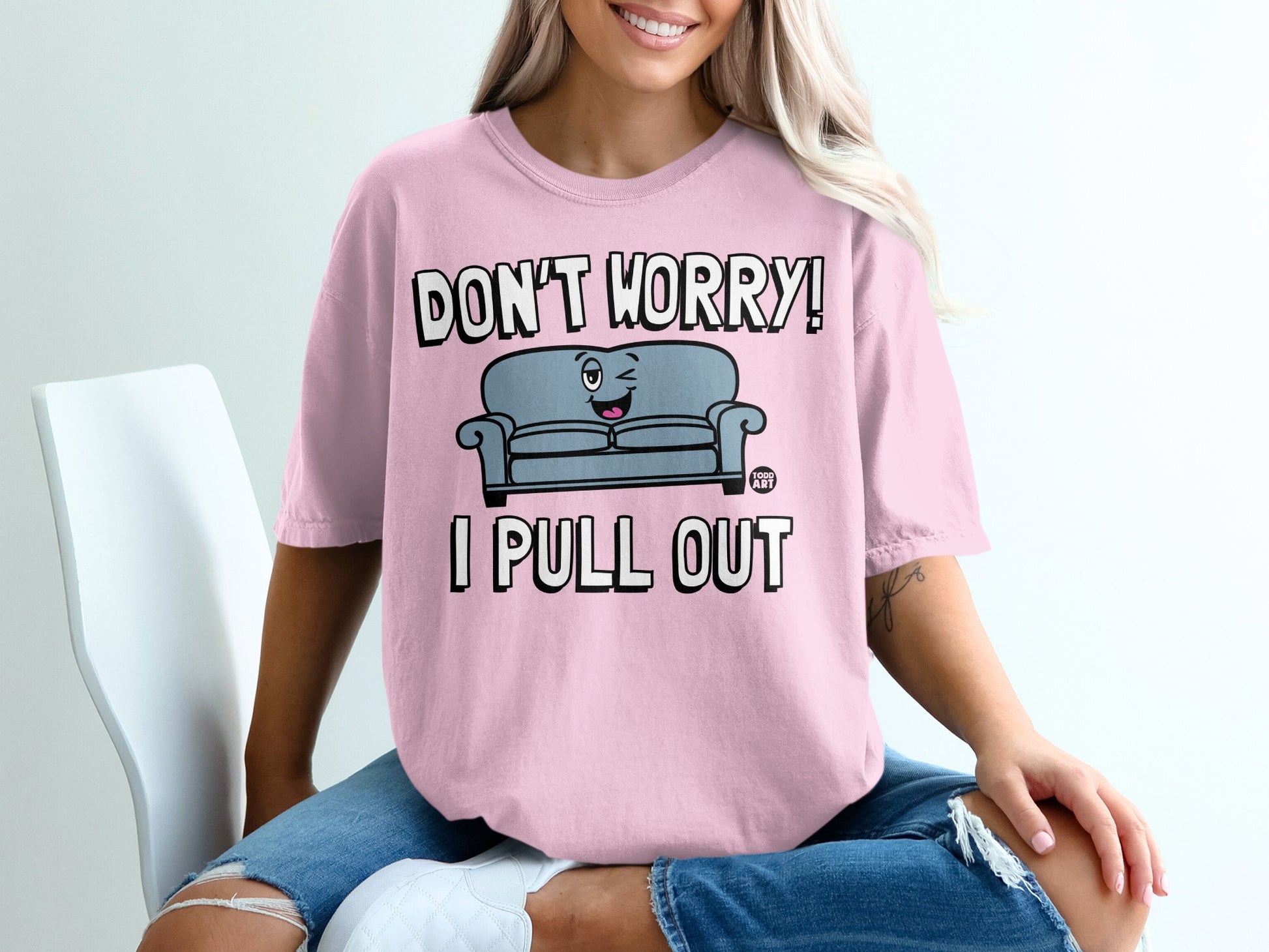 Don't Worry I Pull Out Couch Design Shirt product type