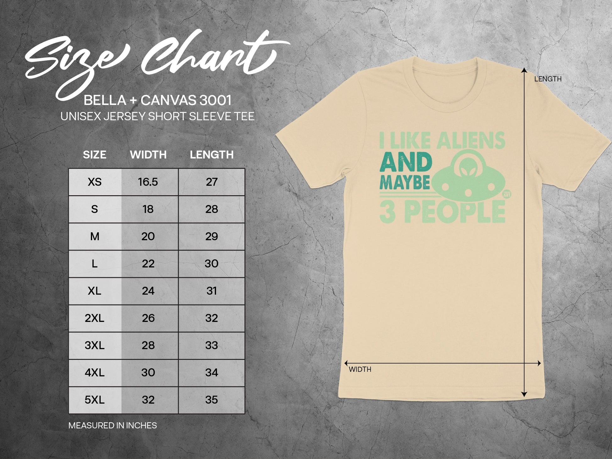 I Like Aliens And Maybe 3 People Unisex Jersey Tee