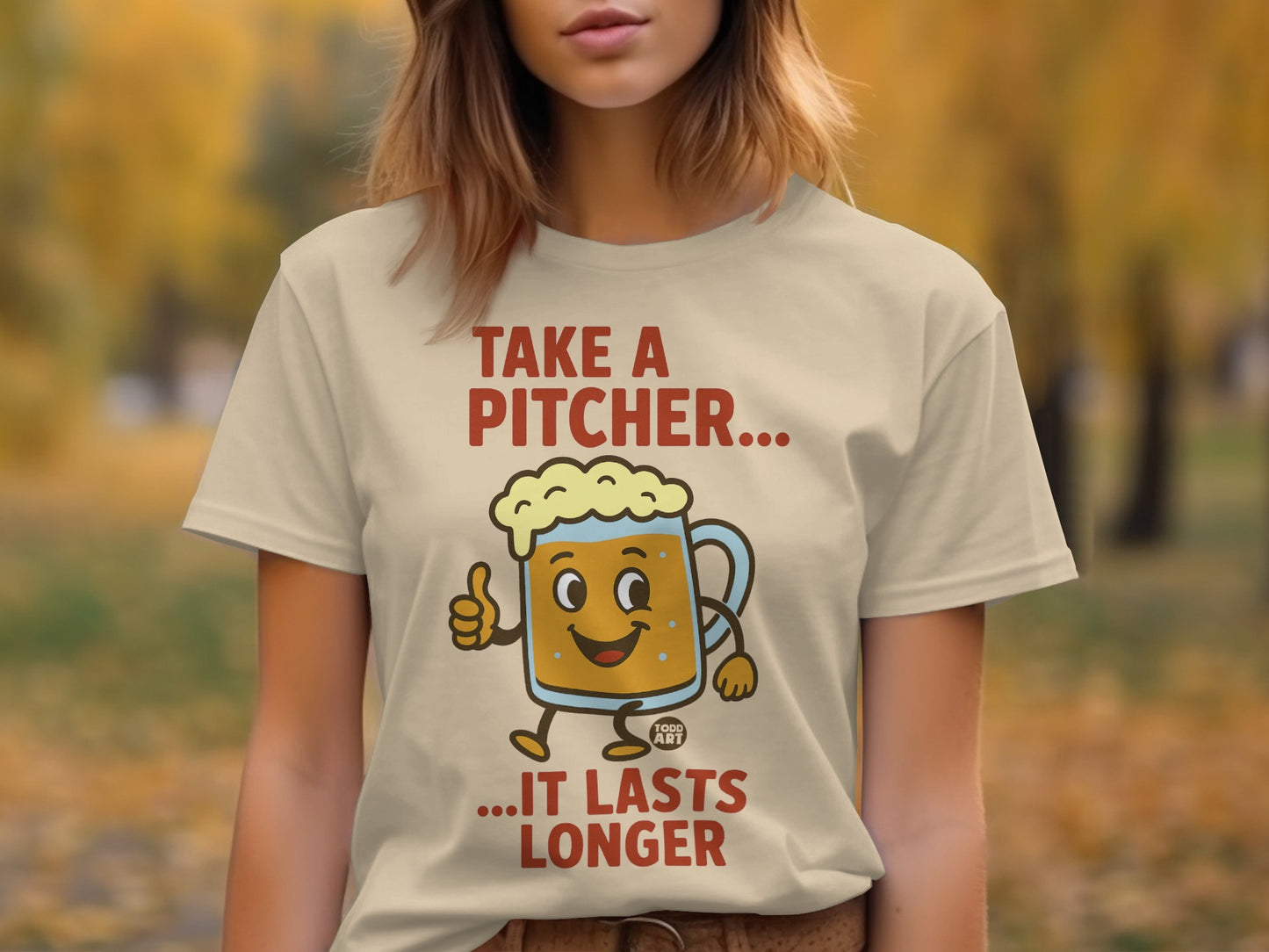 Take a Pitcher It Lasts Longer Funny T-shirt