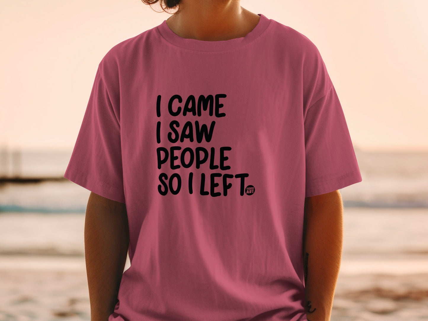 I Came I Saw People So I Left Funny T-shirt