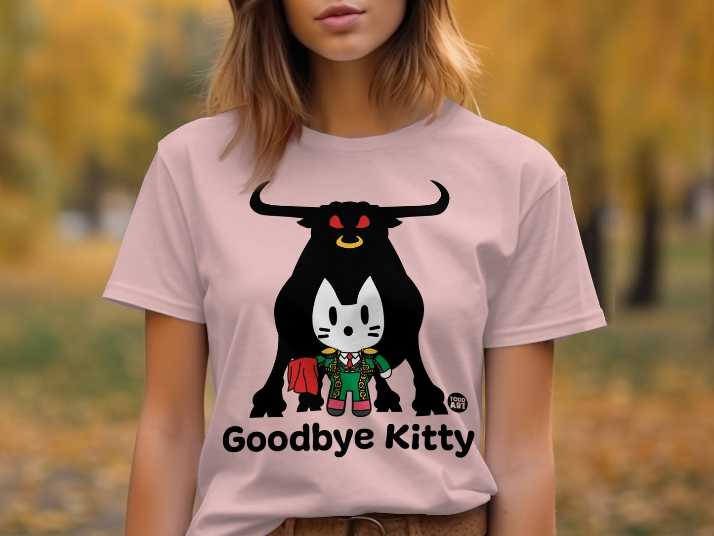 Goodbye Kitty Bullfighter Graphic T-shirt