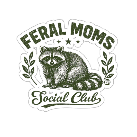 Feral Moms Social Club Raccoon Design 