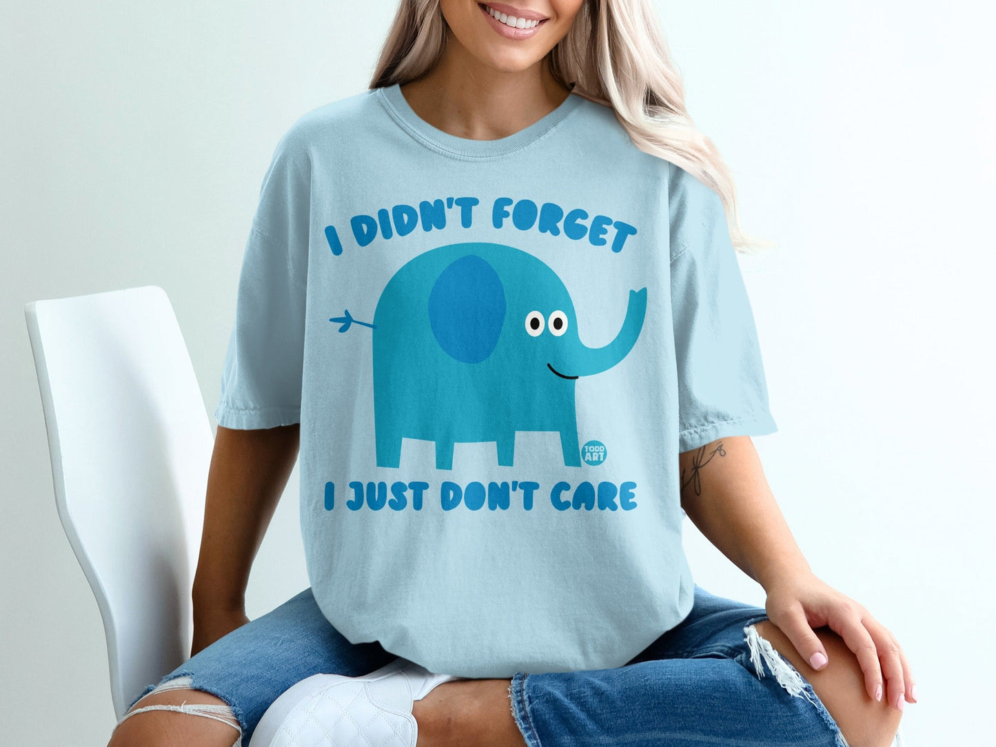I Didn't Forget I Just Don't Care Elephant T-Shirt