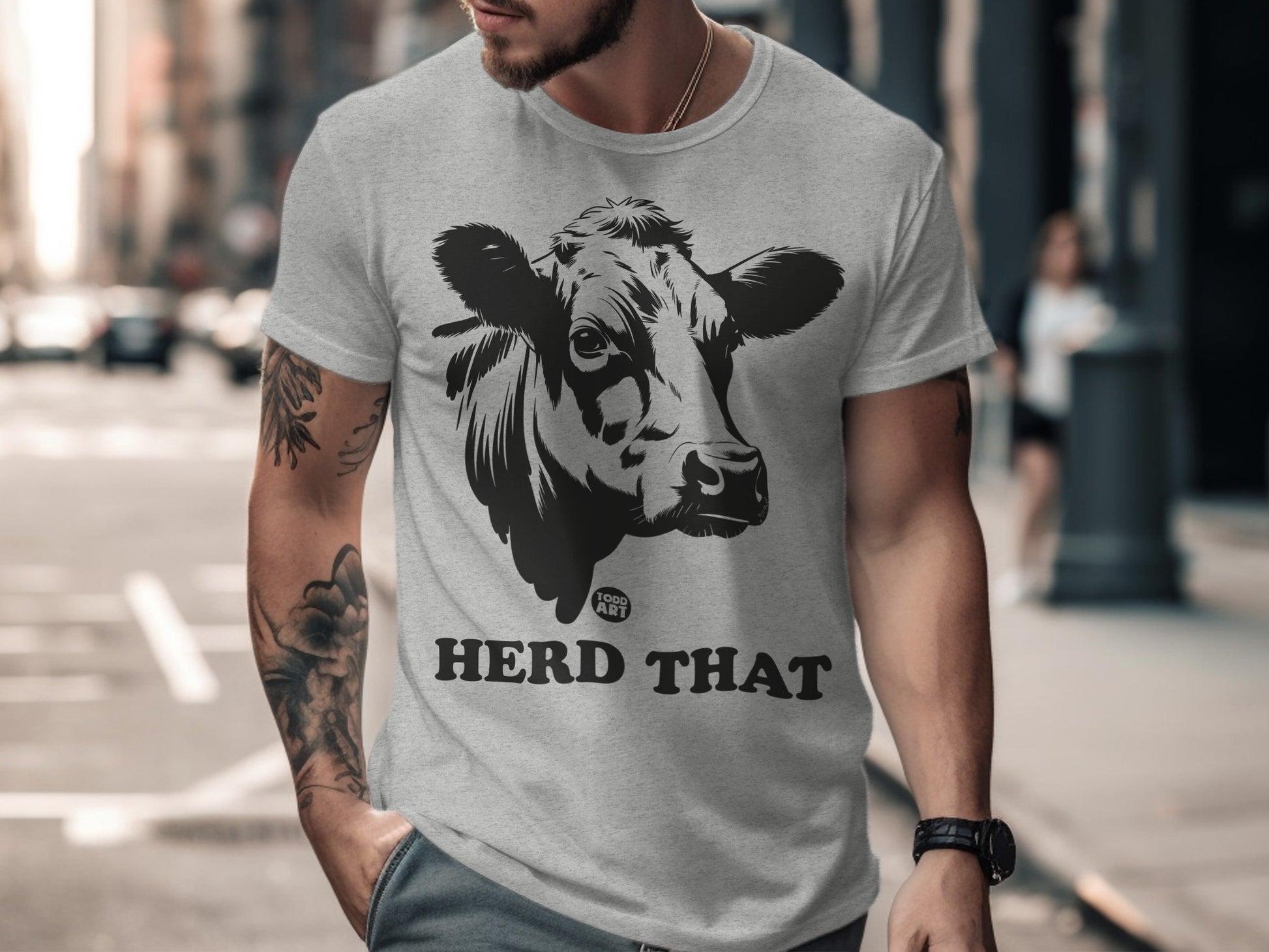 Herd That Cow Graphic Tee For Animal Lovers Shirt