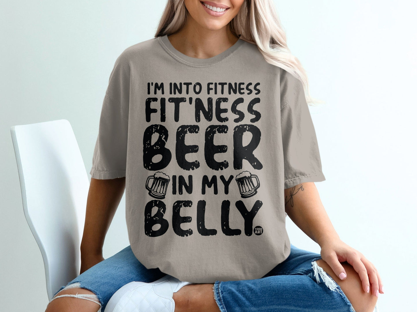 I'm Into Fitness Beer In My Belly Casual Shirt