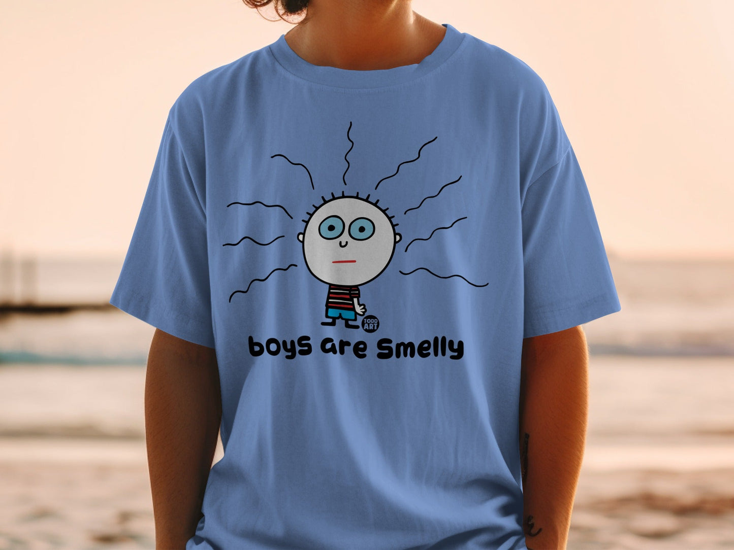 Boys Are Smelly Graphic Shirt for Fun Casual Wear