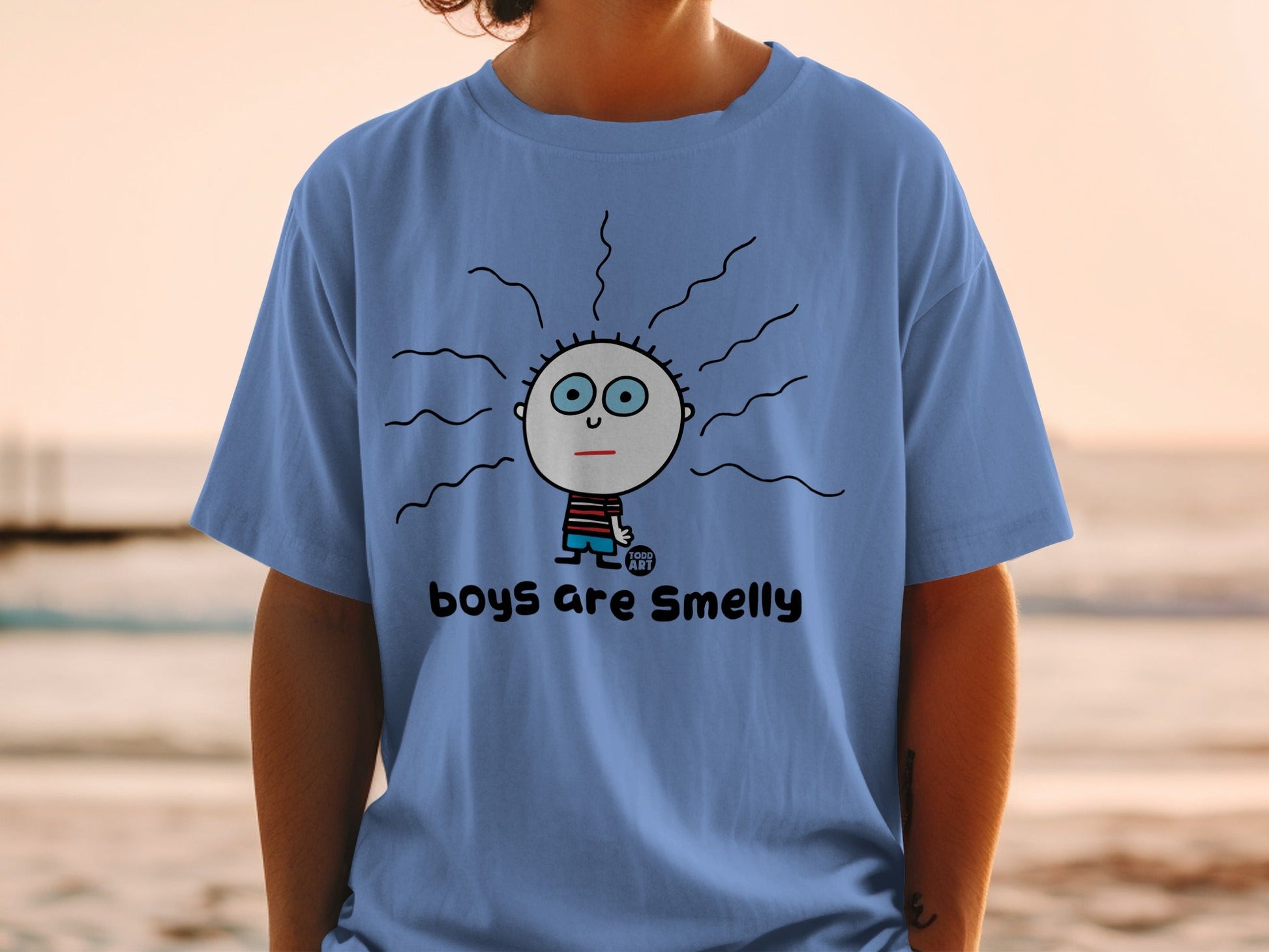 Boys Are Smelly Graphic Shirt for Fun Casual Wear