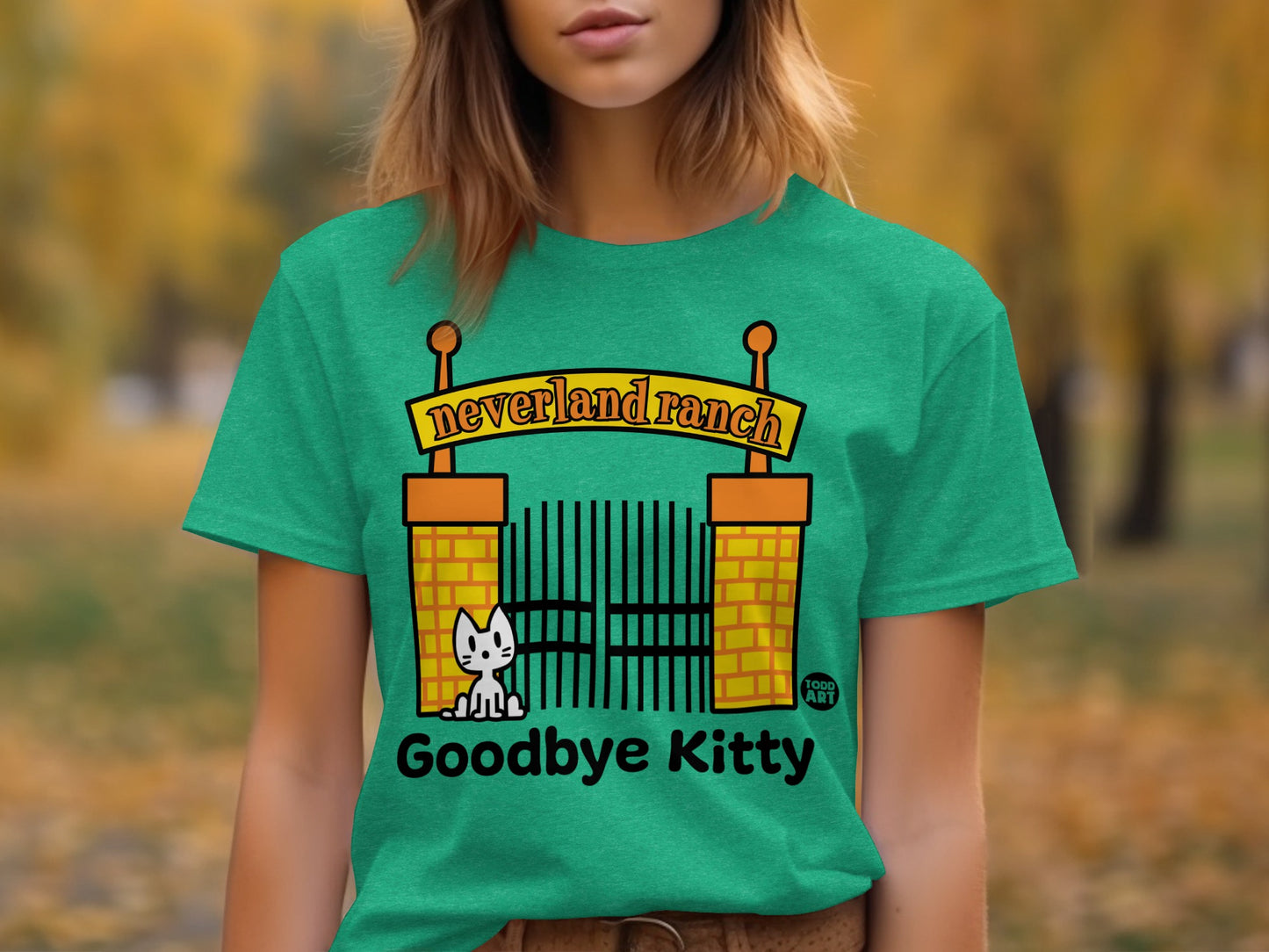 Neverland Ranch Goodbye Kitty Graphic T-Shirt Product
