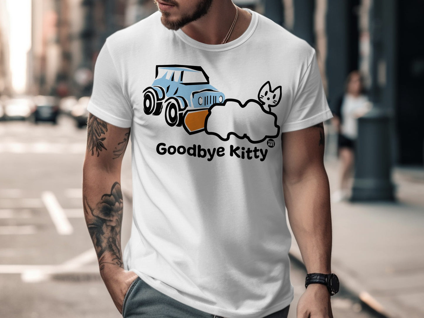 Goodbye Kitty Graphic Tee Shirt Trendy Design