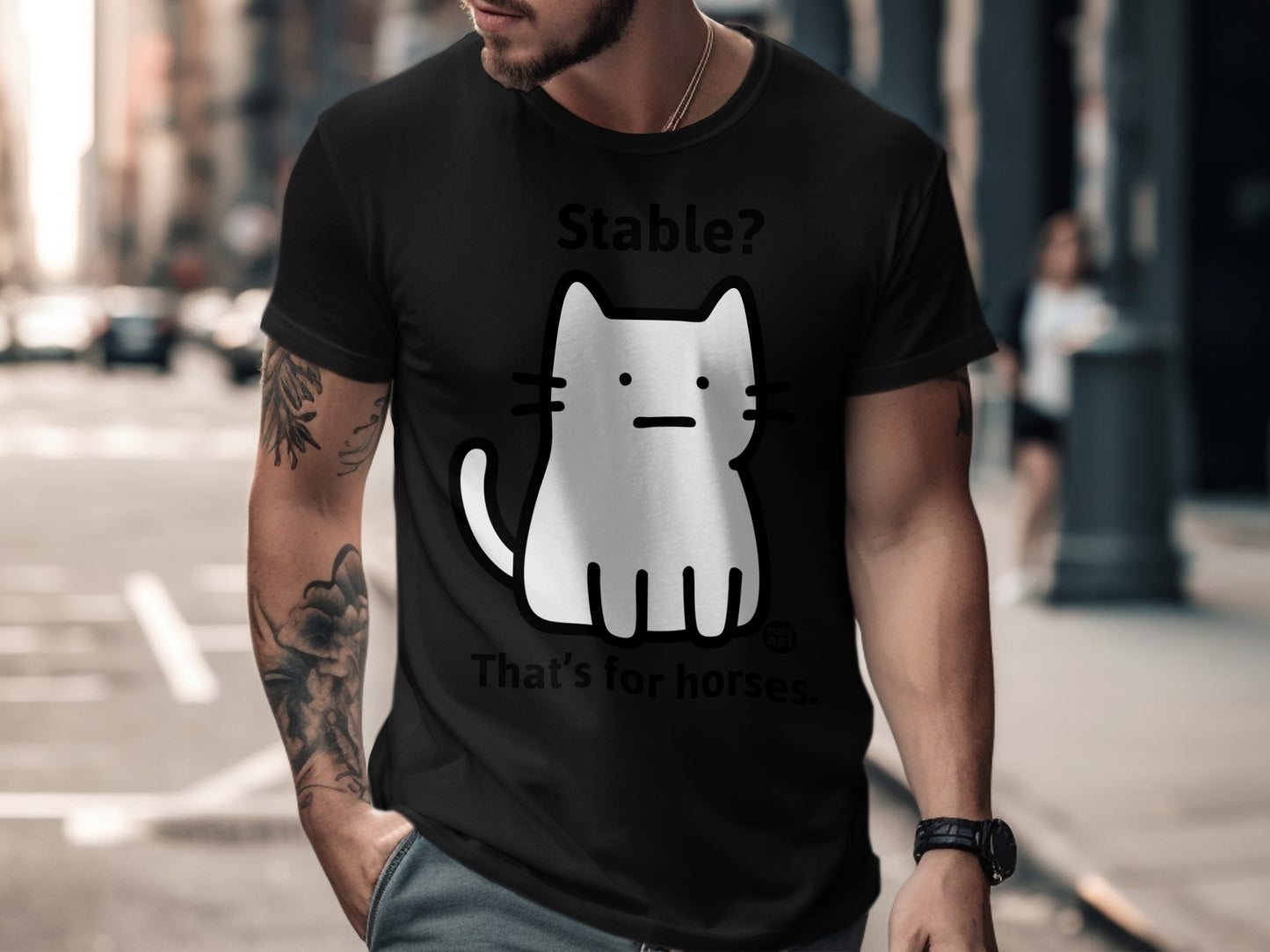 Funny Cat Stable? That's for Horses T-Shirt
