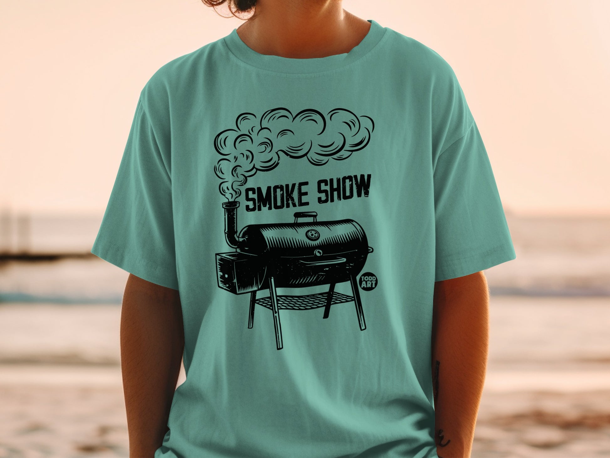 Aqua Smoke Show BBQ Smoker Grill Todd Art Design product type