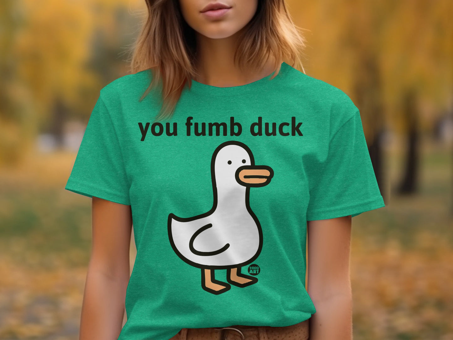You Fumb Duck Cute Cartoon Graphic T-shirt