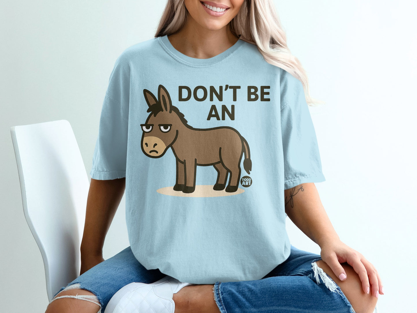 Delightful 'Don't Be an Ass' Graphic T-shirt