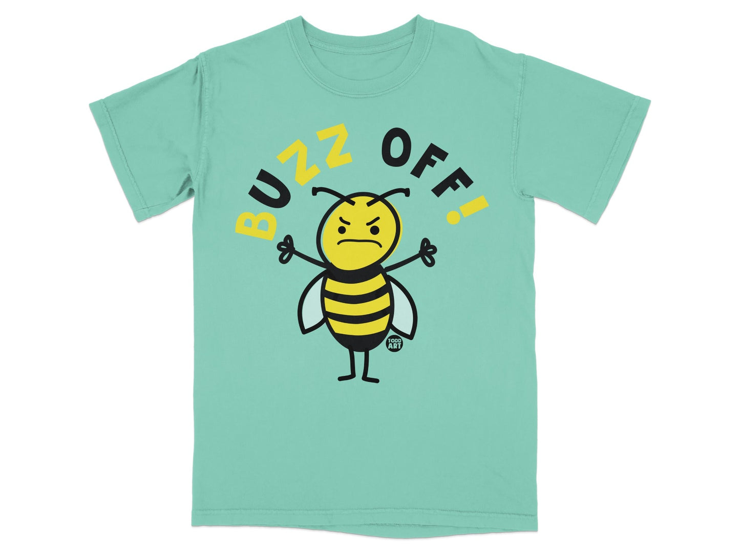 Buzz Off Angry Bee Graphic T-Shirt Product