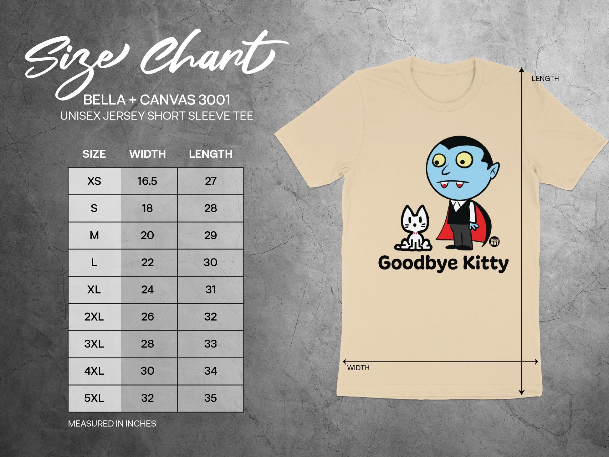 Goodbye Kitty Funny Vampire Cat T-Shirt